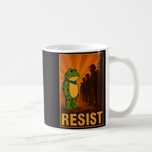 Mug Frog Resist Rtland Frog Protest - Rtland Frog Acti (Droite)