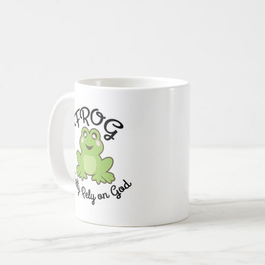 Mug FROG- Se fier entièrement à Dieu (Devant gauche)