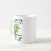 Mug Frog Smoking I Feel Like Work Got Custody Of Me An (Devant gauche)