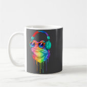 Mug Frog Wearing Headphones And Sungles Edm Rave Desig (Gauche)