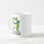 Mug Frogs Against Fascism Portland Frog Protest (Devant gauche)