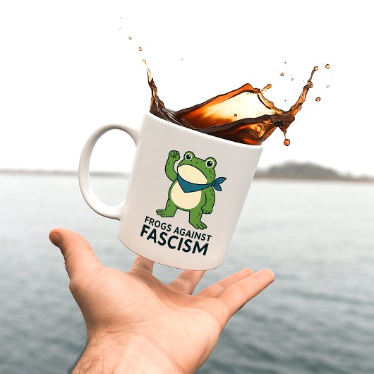 Mug Frogs Against Fascism Portland Frog Protest