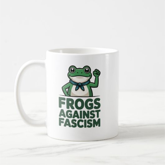 Mug Frogs Against Fascism - Portland Frog Protest, fas (Gauche)