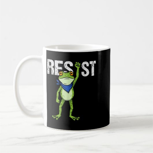 Mug Frogs Resist - Rtland Frog Protest Funny (Gauche)