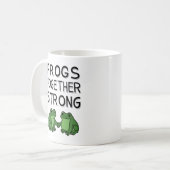 Mug Frogs Together Strong Portland Frog Protest (Devant gauche)