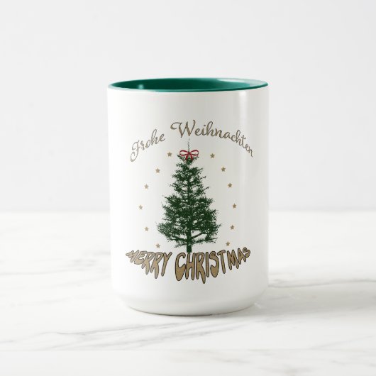 Mug Frohe Weihnachten - Carte de voeux pliée Noël (Centre)