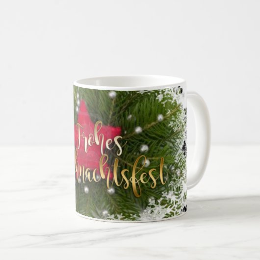 Mug Frohe Weihnachten Kaffeetasse (Devant droit)