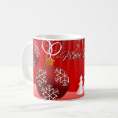Mug Fröhliche Weihnachten Joyeux Noël allemand (Devant gauche)