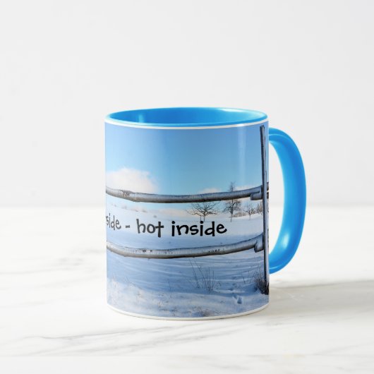 Mug Froid à l'extérieur - chaud à l'intérieur (Devant droit)