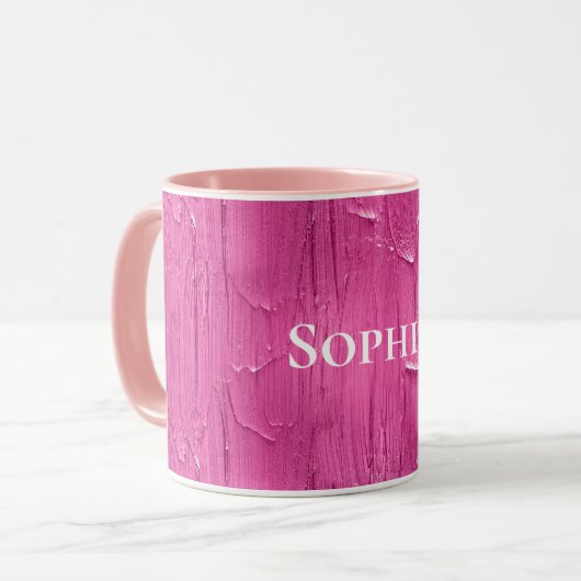 Mug Froid de gâteau rose (Devant gauche)