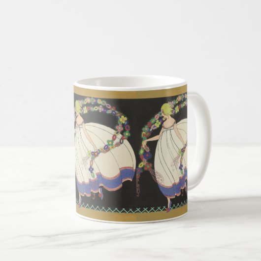 Mug Frolicking Fée Avec Fleurs (Devant droit)