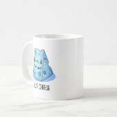 Mug Fromage Bleu Drôle Pun Triste (Devant gauche)