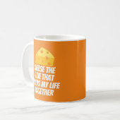 Mug Fromage La Colle Qui Contient Ma Vie Ensemble (Devant gauche)