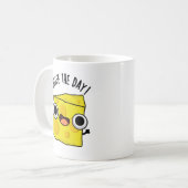 Mug Fromage Le Jour Amusant jeu de nourriture (Devant gauche)