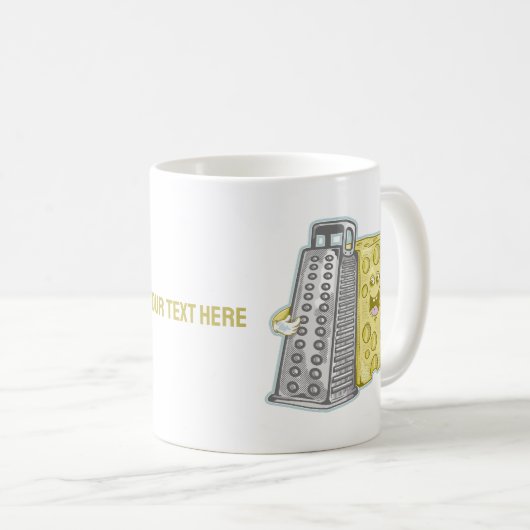 Mug Fromage râpé avec raidiste (Devant droit)