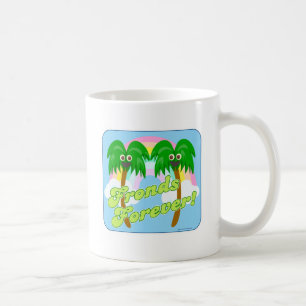 Mug Frondes Amusement Éternel Bff Slogan Dessin Animé