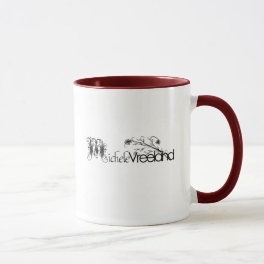 Mug Frontière affligée - 2 ont dégrossi tasse. - (Droite)