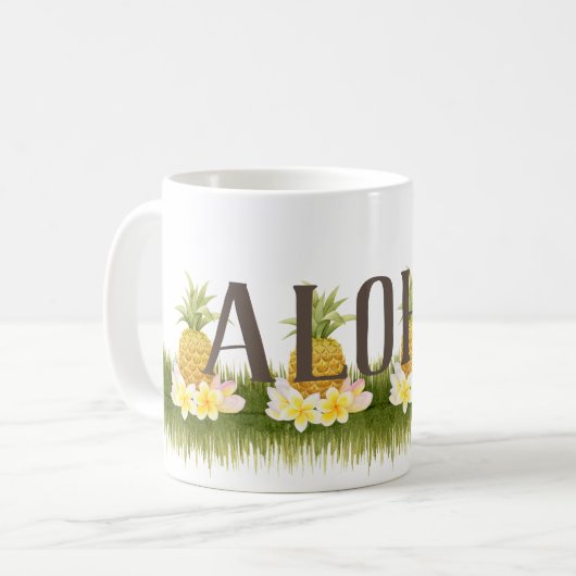 Mug Frontière Aloha Pineapple (Devant gauche)