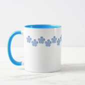 Mug Frontière bleue de fleur (Gauche)