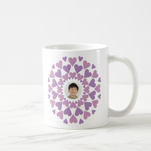 Mug Frontière de cœur personnalisable (Droite)