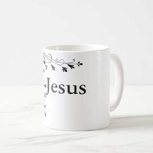 MUG FRONTIÈRE DE JÉSUS FLORAL CORNER (Devant droit)