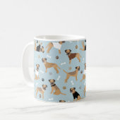 Mug Frontière des os et des pattes du Terrier (Devant gauche)