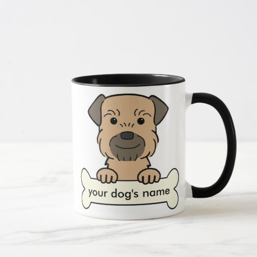 Mug Frontière Terrier personnalisée (Droite)