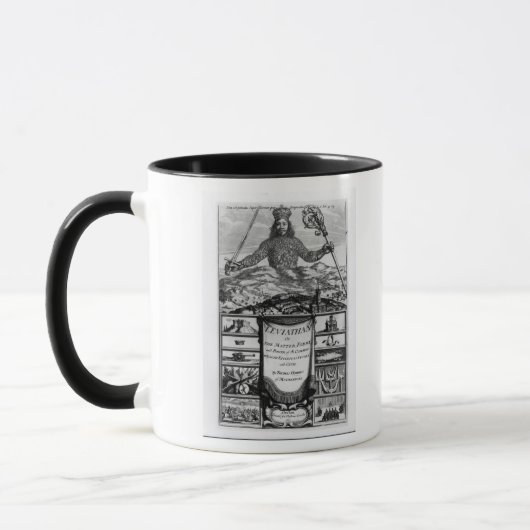 Mug Frontispice par Thomas Hobbes de Malmesbury (Gauche)