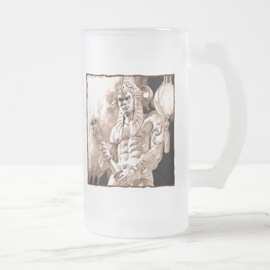 Mug Frosted Guerrier barbare (Droit)