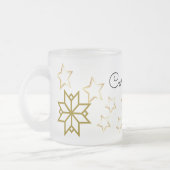 Mug Frosted personnalisé avec Star -nom modifiable (Gauche)