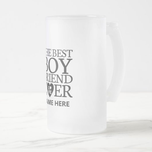 Mug Frosted Personnalisé Pour Petit Ami (Devant droit)