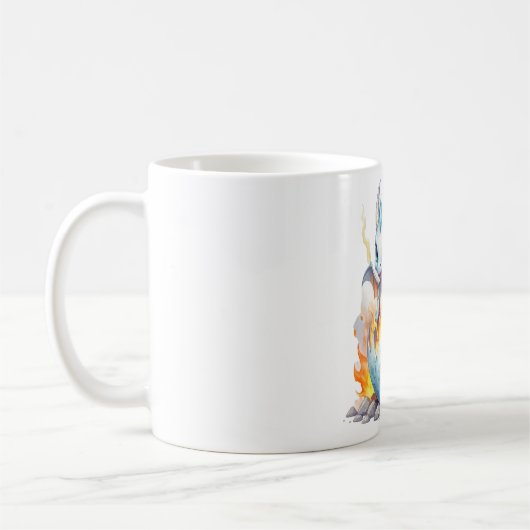 Mug Frostfire Hatchling Blue Dragon Fantasy (Gauche)