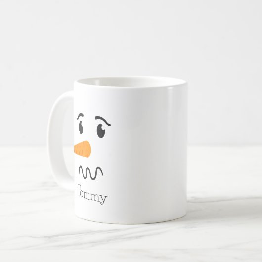 Mug Frosty, le Snowman, face confuse (Devant gauche)