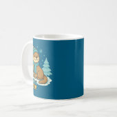 Mug Frosty Otter Winter Charm Art Long Sleeve  (Devant gauche)