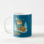 Mug Frosty Otter Winter Charm Art Long Sleeve  (Gauche)