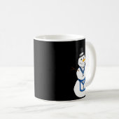 Mug Frosty The Snowman Funny Masonic Holiday Christmas (Devant droit)