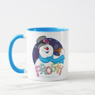 Mug Frosty the Snowman™   Nom du Sucre de canne coloré