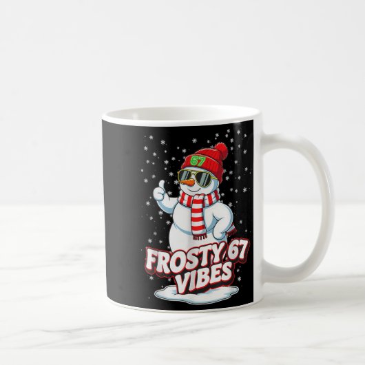 Mug Frosty Vibes 67 Snowman For Winter - Six Seven Mem (Droite)