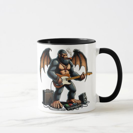 Mug Frotter des écharpes de pied sur la guitare (Droite)