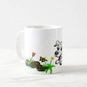 Mug Frühlingserwachen, Welpe mit Schmetterling (Devant gauche)