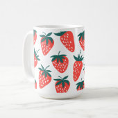 Mug Fruit Aux Fraises Rouges Pour La Muge Aux Fraises (Devant gauche)