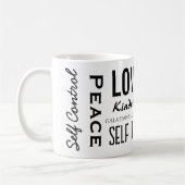 Mug Fruit Chrétien De L'Esprit, Galates 5:22-23 (Gauche)