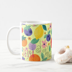 Mug Fruit Citrique Lumineux et Art Estival Fantaisiste