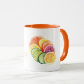 Mug Fruit Citrique Orange Soyez Fruité (Devant droit)