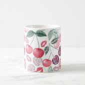 Mug Fruit de cerise rouge élégant (Centre)