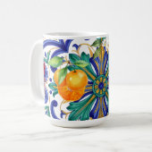 Mug fruit de citron de mosaïque méditerranéenne  (Devant gauche)