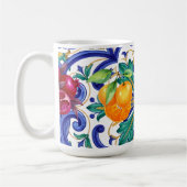 Mug fruit de citron de mosaïque méditerranéenne  (Gauche)