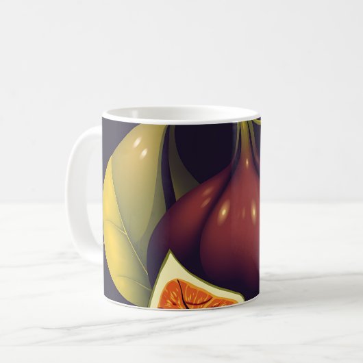 Mug Fruit de fibre géométrique aux formes épurées et m (Devant gauche)