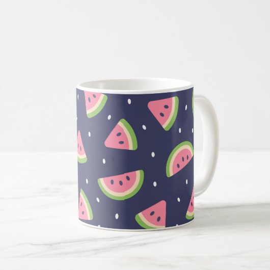 Mug Fruit de pastèque bleu clair (Devant droit)