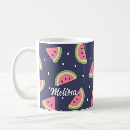 Mug Fruit de pastèque bleu clair (Gauche)